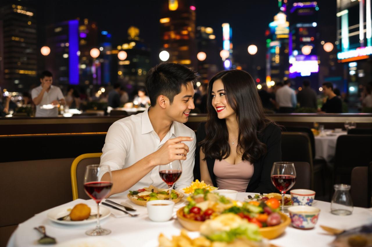暗网爆料 - 某顶流明星深夜被拍与神秘女子共进晚餐，疑似新恋情曝光